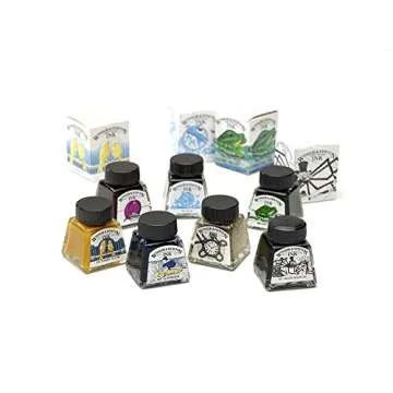 Winsor & Newton Drawing Ink, 30ml Bottle, Black Dropper Cap