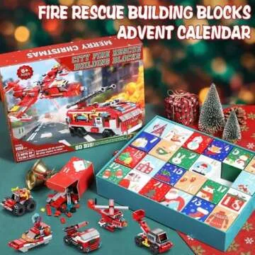 Asoulin Fire Rescue Truck Advent Calendar for Kids 6+