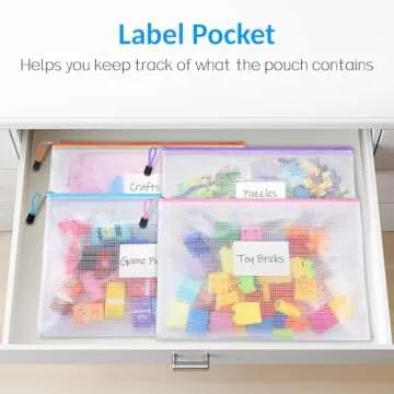 Organizational Mesh Zipper Bags - 32 Pack Solution