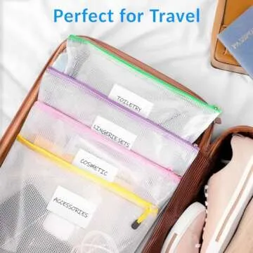 Organizational Mesh Zipper Bags - 32 Pack Solution