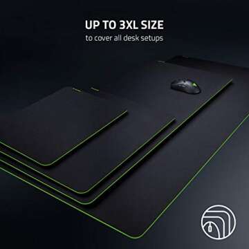 Razer Gigantus v2 Cloth Gaming Mouse Pad (XXL): Thick, High-Density Foam - Non-Slip Base - Classic Black