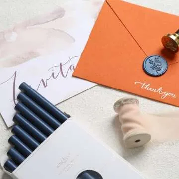 UNIQOOO Navy Blue Wax Sticks for Elegant Sealing