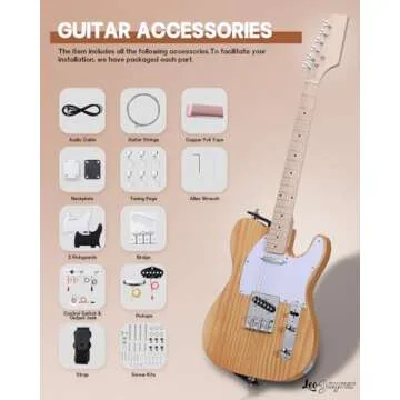 Build Your Own Leo Jaymz DIY TL Style Electric Guitar Kit