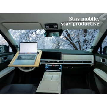 SPINIFLY 2-in-1 Car Steering Wheel Tray for Work & Travel