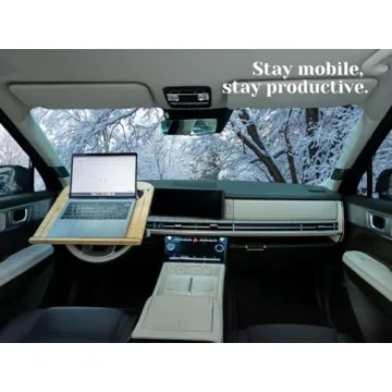 SPINIFLY 2-in-1 Car Steering Wheel Tray for Work & Travel