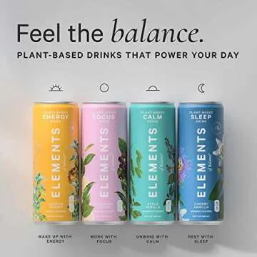 Natural Energy Adaptogen Drinks | Zero Sugar & Low Calorie | 12 Pack