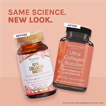 Reserveage, Ultra Collagen Booster, Skin Supplement, Supports Healthy Collagen Production, 90 Capsules