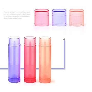WOIWO 5 PCS Refillable Lip Balm Containers for DIY Lip Care