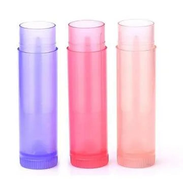 WOIWO 5 PCS Refillable Lip Balm Containers for DIY Lip Care
