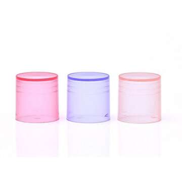 WOIWO 5 PCS Refillable Lip Balm Containers for DIY Lip Care