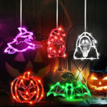 Halloween Lights 5 Pack with Timer - Indoor Decor