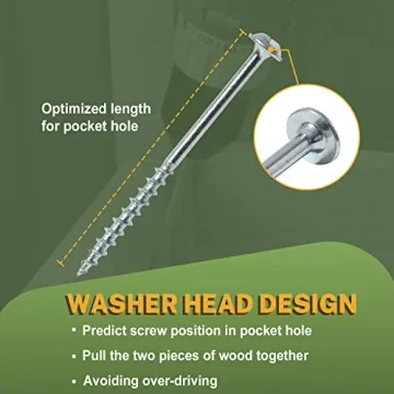 LIONMAX Pocket Screws 600PCS for Quality Woodworking