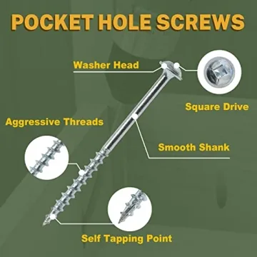 LIONMAX Pocket Screws 600PCS for Quality Woodworking