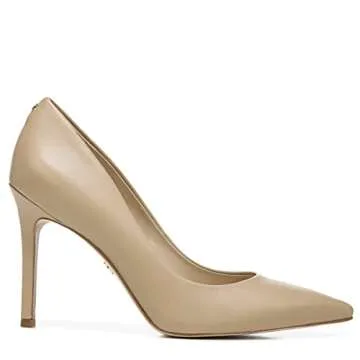 Sam Edelman Women’s Hazel Shoe - Classic Nude Leather Pumps for All-Day Comfort
