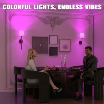 JOFIOS Wall Lights Battery Operated Wall Sconces Set of 2,Black Wireless Wall Sconces with Remote,9 Colors Modes Rechargeable Wall lamp for Bedroom Living Room