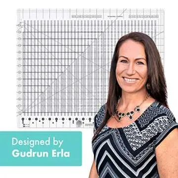 Creative Grids Stripology XL Slotted Quilting Ruler - CGRGE1XL – Made in USA, 17-3/4in x 22in, Non...