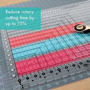 Creative Grids Stripology XL Slotted Quilting Ruler - CGRGE1XL – Made in USA, 17-3/4in x 22in, Non-Slip Grip Extra Large Acrylic Fabric Strip Cutting, Sewing, Crafting, Patchwork Ruler & Template