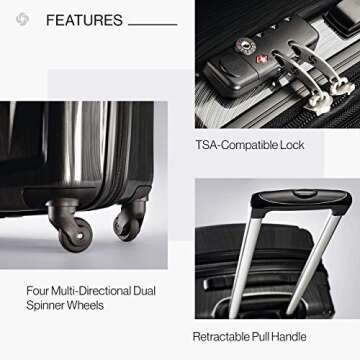 Samsonite 24-Inch Expandable Hardside Luggage for Travel