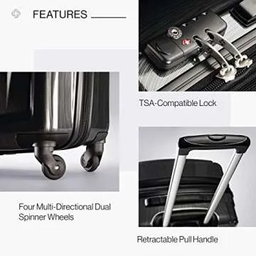 Samsonite 24-Inch Expandable Hardside Luggage for Travel