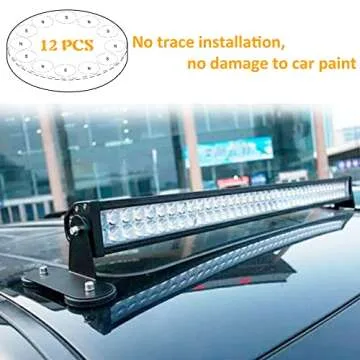 ULIBERMAGNET 2Pack Anti-Scratch 100LB Powerful Neodymium Round Rubber Coated Magnet Base with M8 Female Thread Stud, Strong Magnetic Magnet for Led Working, Signal Lights & Tools