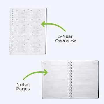 WallDeca 2024-2025 Academic Weekly Planner - Weekly & Monthly Planner, Jul 2024 - Dec 2025, Flexible Cover, Notes Pages, Twin-Wire Binding (2024-2025 (8 x 11-Inches))