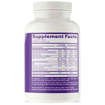 AOR, Advanced B Complex, Multivitamin Support for Energy, Stress and Metabolism, Dietary Supplement, 90 Capsules (90 Servings)