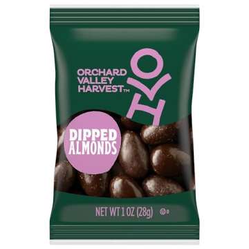 Orchard Valley Harvest JOH13653 Almonds, Dark Chocolate Covered Almonds, 8 oz.