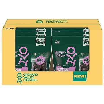 Orchard Valley Harvest JOH13653 Almonds, Dark Chocolate Covered Almonds, 8 oz.