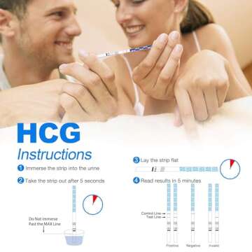 MomMed Ovulation Test Kit (HCG15-LH40), 15 Pregnancy & 40 Ovulation Test Strips with 55 Urine Cups Reliable & Quick Early Pregnancy Test