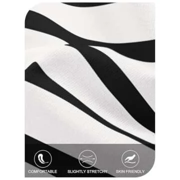 MEROKEETY Women's Puff Long Sleeve Striped Tops Crew Neck 2024 Fall Casual Knit Basic Tee Shirts, Black, X-Large