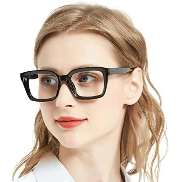 AEZUNI Retro Reading Glasses Stylish Oversized 2.5x