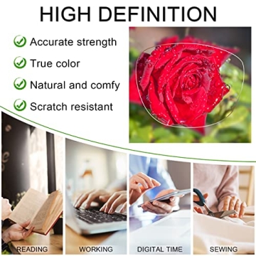 AEZUNI Retro Reading Glasses Stylish Oversized 2.5x