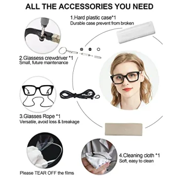 AEZUNI Retro Reading Glasses Stylish Oversized 2.5x