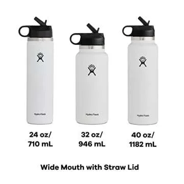 Hydro Flask Straw Lid - Vacuum Insulated & Reusable Water Bottle