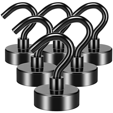 FINDMAG Black Magnetic Hooks for Reliable & Versatile Organization Solutions