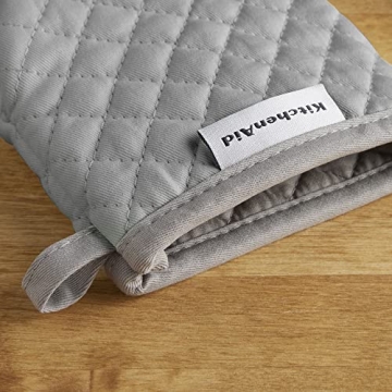 KitchenAid Asteroid Mini Oven Mitts, 2 Count, Grey