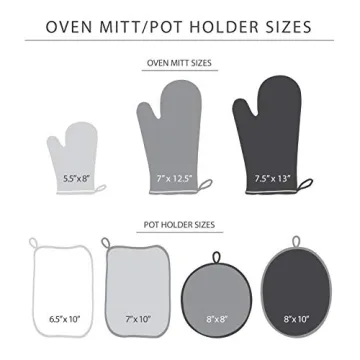 KitchenAid Asteroid Mini Oven Mitts, 2 Count, Grey
