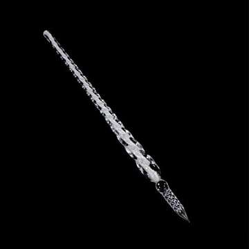 molshine Handmade Glass Dip Pen Crystal Calligraphy Pen Signature Dipped Pen for Artist Women Men Te...