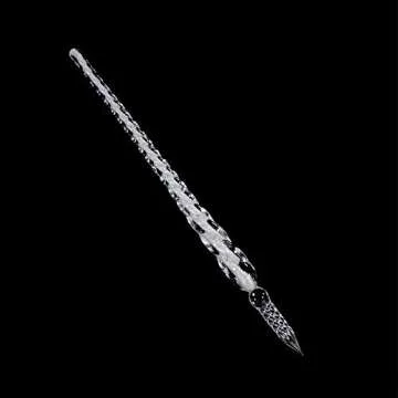 molshine Handmade Glass Dip Pen Crystal Calligraphy Pen Signature Dipped Pen for Artist Women Men Te...