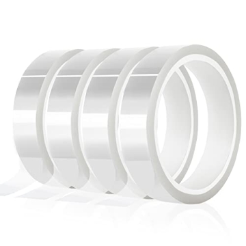 MEBMIK 4 Rolls Clear Heat Transfer Tape - 108ft High Temp Tape for Sublimation