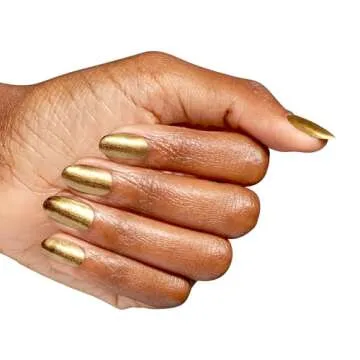 OPI Nail Lacquer SaTURN Me On | Opaque Dark Brown Metallic Chip Resistant Nail Polish | Metallic Mega Mix Collection