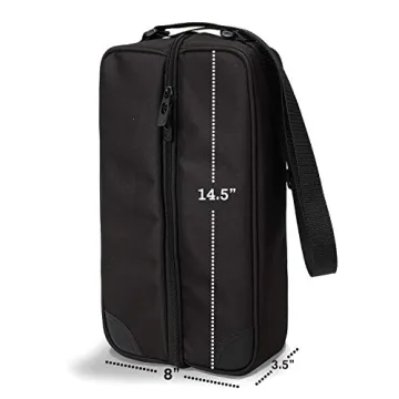 ALLCAMP Wine tote Bag with Cooler Compartment，Picnic Set Carrying Two sets of tableware