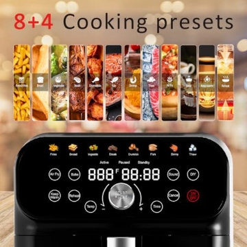 WHUTO Air Fryer: 5.8QT with Digital Touchscreen, 12 Functions