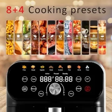 WHUTO Air Fryer: 5.8QT with Digital Touchscreen, 12 Functions