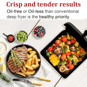 WHUTO Air Fryer: 5.8QT with Digital Touchscreen, 12 Functions