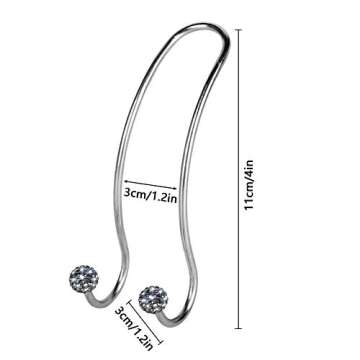 SAVORI Auto Hooks Bling Car Hangers Organizer Seat Headrest Hooks Strong and Durable Backseat Hanger...