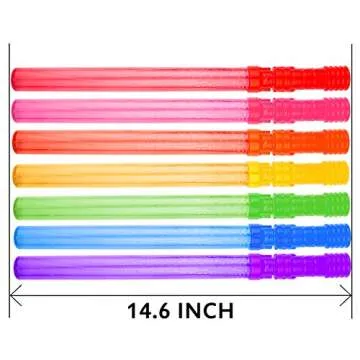 MAPIXO Big Bubble Wand Set - 14 Pack of Fun Bubbles