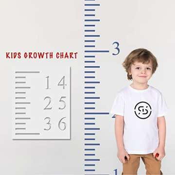 Growth Chart Stencil - Perfect for Unique Home Decor