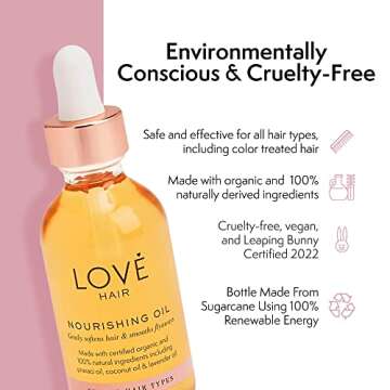 Love Hair Nourishing Oil for All Hair Types - Vegan