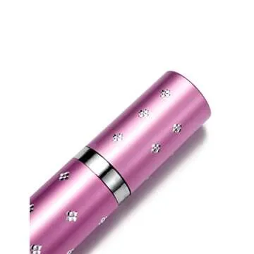 Lipstick Stun Gun for Women, self Defense Flashlight Stun Guns with Safety Disable Pin.Wall Charger Included (Pink)